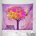 thumbnail image 1 of Tree Tapestry, Retro Picture of Graffiti Colorful Tree with Circle Patterns Swing Graphic, Fabric Wall Hanging Decor for Bedroom Living Room Dorm, 5 Sizes, Multicolor, by Ambesonne, 1 of 1