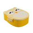 thumbnail image 4 of Bouanq Plastic Portable Cartoon Owl Lunch Box Food Safe Microwave Storage Container, 4 of 5