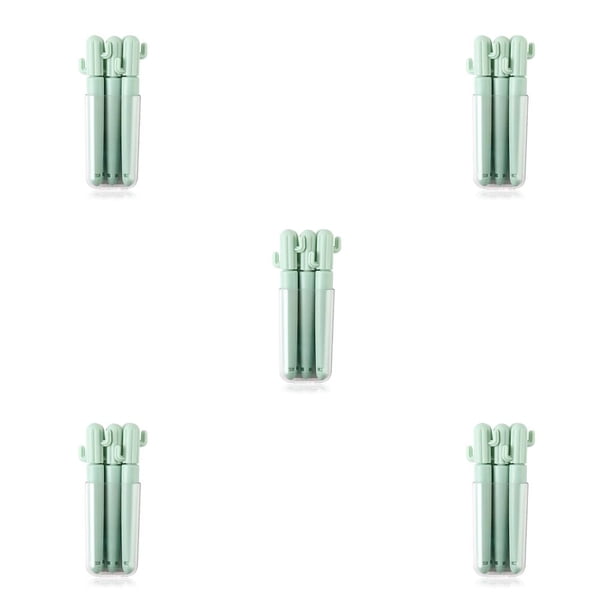 Bewildely Juego de 5 clips de sellado, selladores, abrazaderas para bolsas de pan, cocina, comestibles, interior Verde 5piezas Bewildely CBP193646