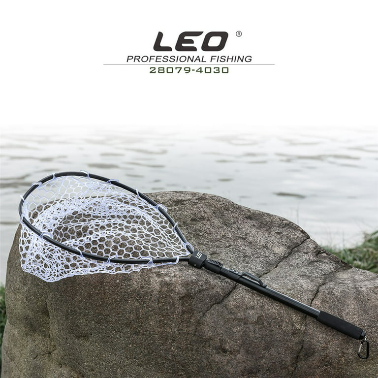 Fnochy Cyber of Monday Deals 2023 Outdoor Indoor Clearance Aluminum Alloy  Fishing Dip Net Rod Fishing Net Bag Portable Folding Type 
