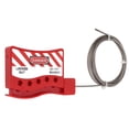 thumbnail image 1 of Lockout Tagout Cable Lock, Adjustable Cable Lockout 5 Lock Holes Nondeformable Safe  For Industrial, 1 of 8