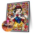 thumbnail image 1 of Cuadros Decorativos Snow White Seven Dwarfs 5D Kits de pintura de diamantes DIY Taladro redondo completo (z2650) Wdftyju embutido en tela, 1 of 8