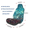 thumbnail image 3 of Wukai Colorful Rainbow Glitter Full Set Car Seat Covers with Soft Padding Universal Auto Front Seats Protector and Cushion Mat, 3 of 5