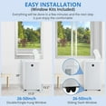 thumbnail image 4 of Riedhoff 14000 BTU Inverter Air Conditioner for Rooms up to 750 Sq. ft,Cooler,Dehumidifier & Fan,White, 4 of 6