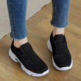 thumbnail image 5 of XIMIN Women's Mesh Sports Shoes - Lightweight Breathable Running Sneakers for Spring Summer Fall, Casual Walking Shoes (Black, 7.5), 5 of 6