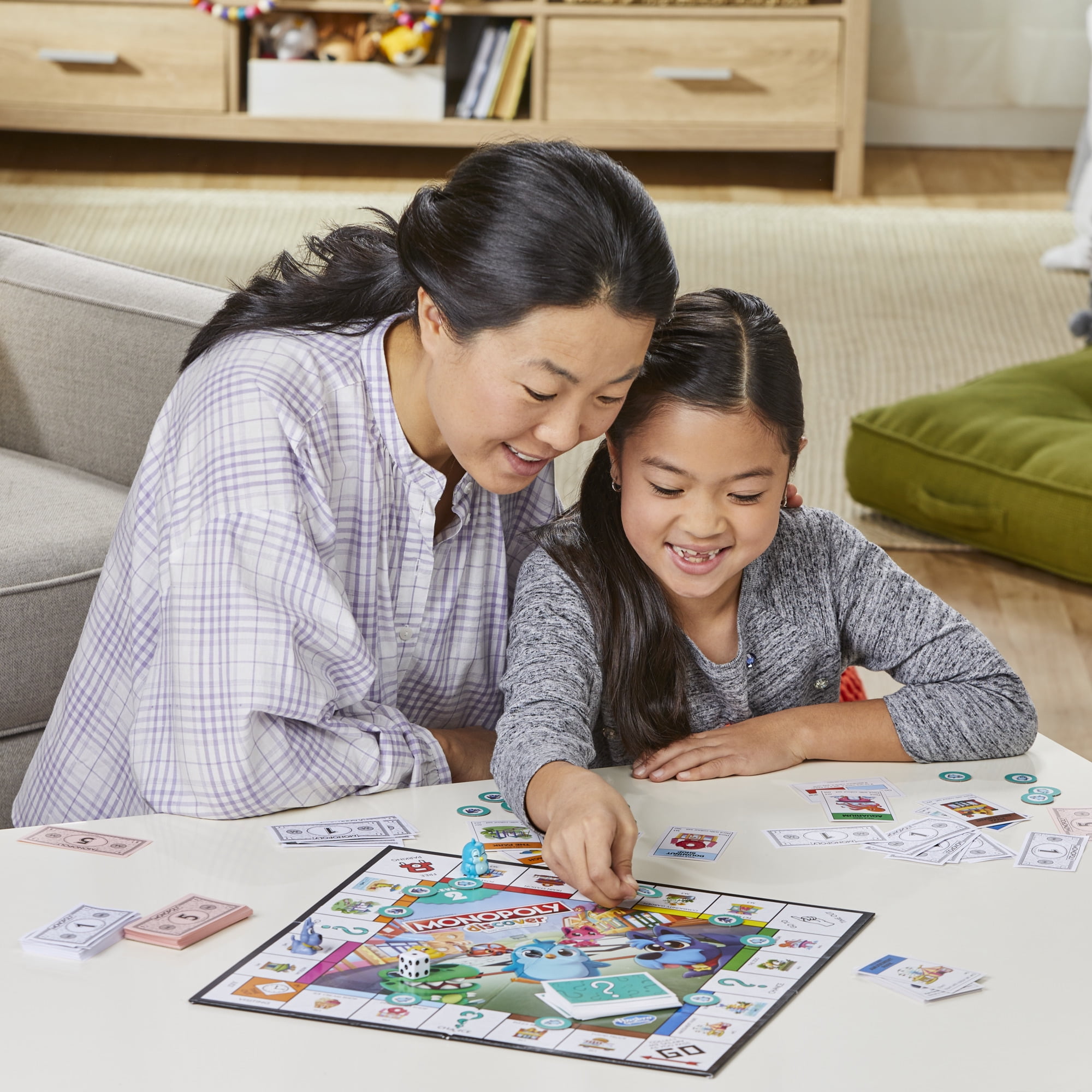 Monopoly Discover Board Game for Kids Ages 4+, 2-Sided Gameboard, Playful  Teaching Tools for Families