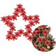 thumbnail image 5 of 12 piezas de adornos para árboles de Navidad, juego de decoración navideña, flores artificiales de Navidad con purpurina para decoraciones navideñas para fiestas de bodas Xemadio QH-341-1, 5 of 9