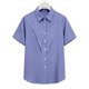 thumbnail image 5 of Camisas de Manga Larga para las Mujeres Suelto Ajuste Solapa Botón de Manga Corta Blusa de Túnica, Suaves Camisas de Manga Larga para las Mujeres Bajo Scrubs Desgaste de Verano Casual, 5 of 7
