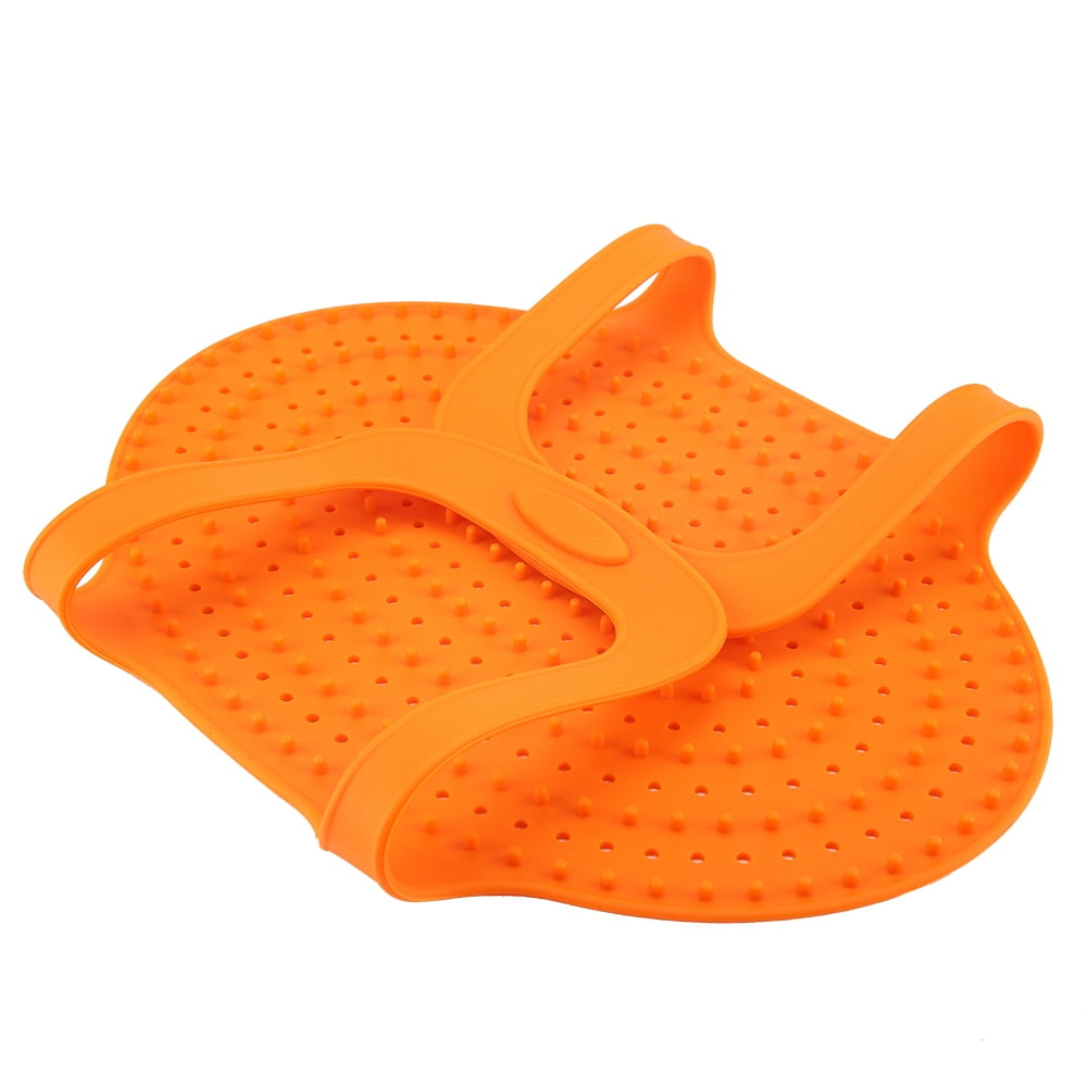 Turkey Lifter Silicone Heat Resistant Poultry Cooking Mat Oven Chicken Baking Mat Orange