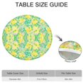 thumbnail image 6 of 44in Round Tablecloth with Elastic Edge, Waterproof Fitted Table Cover for 36-44" Tables, Floral Theme Polyester Reusable Table Cloths Wipe Clean for Picnic, Dining, Outdoor Use and Party Decor, 6 of 7