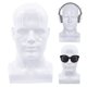 thumbnail image 2 of Cabeza de maniquí masculino profesional para exhibición de pelucas, tocados, auriculares y máscaras (Blanco), 2 of 5
