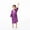 Purple, variant on LYMAYTER Kids Infant Bathrobe Pajamas Girls Boys Solid Color Cardigan Sleepwear Toddler Silk Loungewear Dress for 12 Months - 8 Years