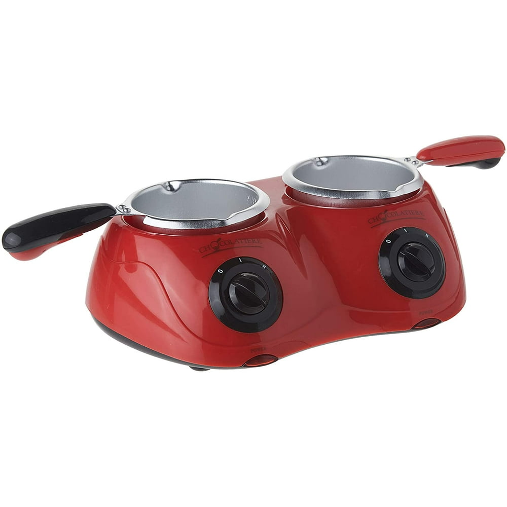 Total Chef CM20 Deluxe Chocolatiere Dual Chocolate Fondue and Melting