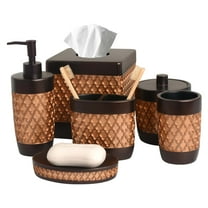 Decozen Bathroom Accessories Set 6-Piece Vanity Decor Gifts for Mom