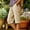 Coffee, variant on jjayotai Women's Casual Summer Bermuda Shorts Plaid Elastic Waist Shorts Button Deco Knee Length Long Shorts with Pockets