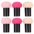 thumbnail image 1 of BRIGHTFUFU Juego de esponja de maquillaje con cabeza de seta, esponja cosmética de base de doble uso, herramienta de crema BB para aplicación de maquillaje seco y húmedo, 6 uds., 1 of 1