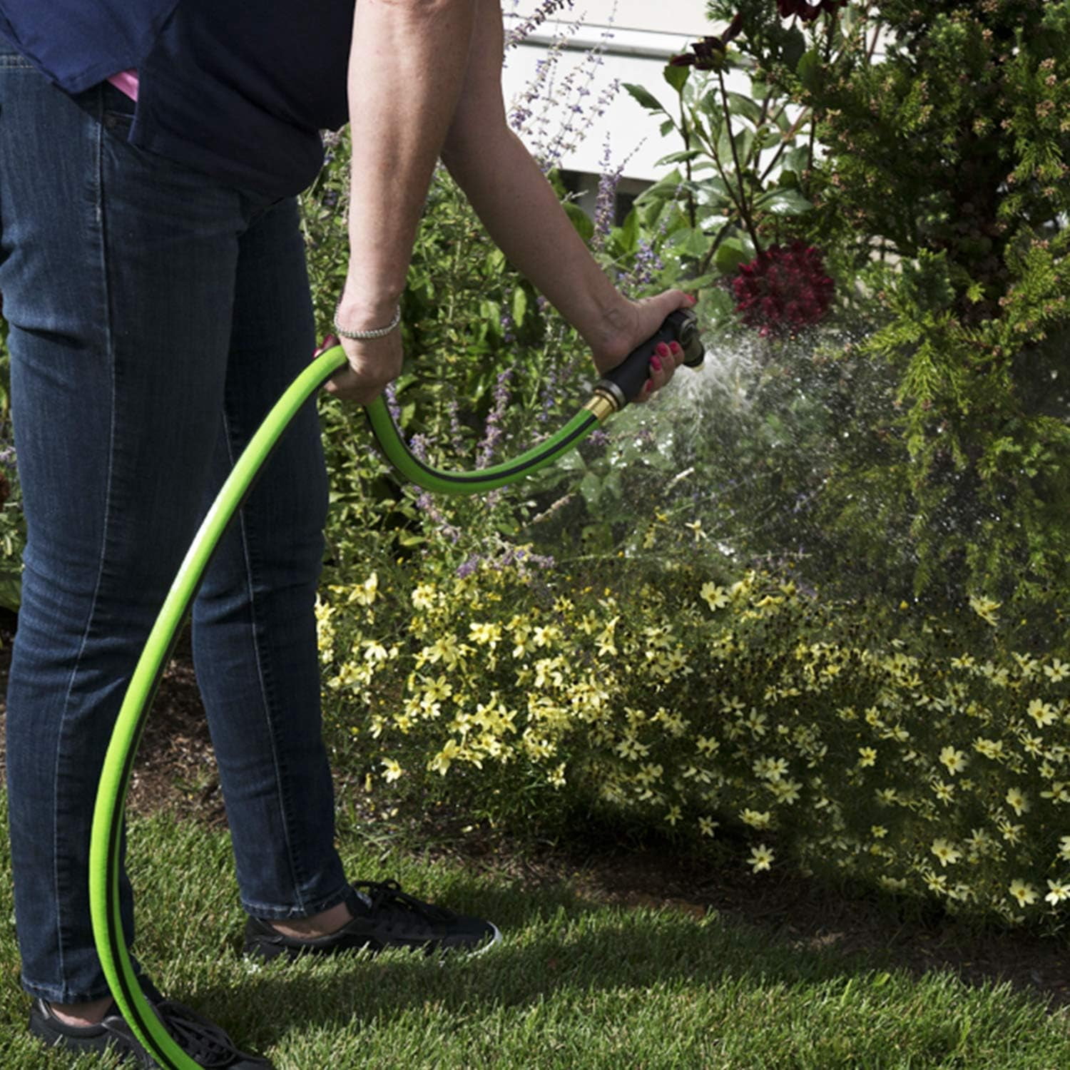 Kink Control Plus Water Hose 50ft- High Burst Strength and Superior Flexibility Garden Hoses, Outdoor Hose with Kink Resistance, Triple Frame Technology, Made in USA.