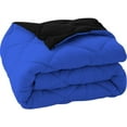 thumbnail image 7 of D.N.G. BEDDINGS 1 Piece Luxury Reversible Diamond Pattern Comforter Premium Super Soft, All Season 800 TC, 100% Egyptian Cotton King/California King Size Royal Blue/Black Solid Color, 7 of 7