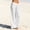 🔥 White, variant on Sentmoon Petite Pants Solid Color Drawstring Elastic Waist Linen Clothes for Women Oversized Relaxed Fit Trousers Pants for Women with Pocket for Summer and Hot Weather
