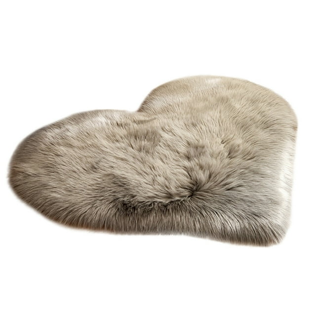 TIELUTT Wool Imitation Sheepskin Rugs Non Bedroom Shaggy Carpet Mats Bedroom Throw Blankets Area Rug for Bedroom Living Room Dining Room Rug Small Throw Home Blankets