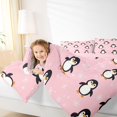 thumbnail image 4 of Castle Fairy Kawaii Penguin Queen Comforter Set,Winter Snowflakes Bedding Comforter Set, 4 of 7