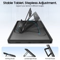 thumbnail image 6 of Fintie Shockproof Case for Samsung Galaxy Tab A11+ Plus 2025/ A9+ Plus 11 Inch 2023, Slim Frosted Hard Cover with Multi-Angle Kickstand, Black, 6 of 11