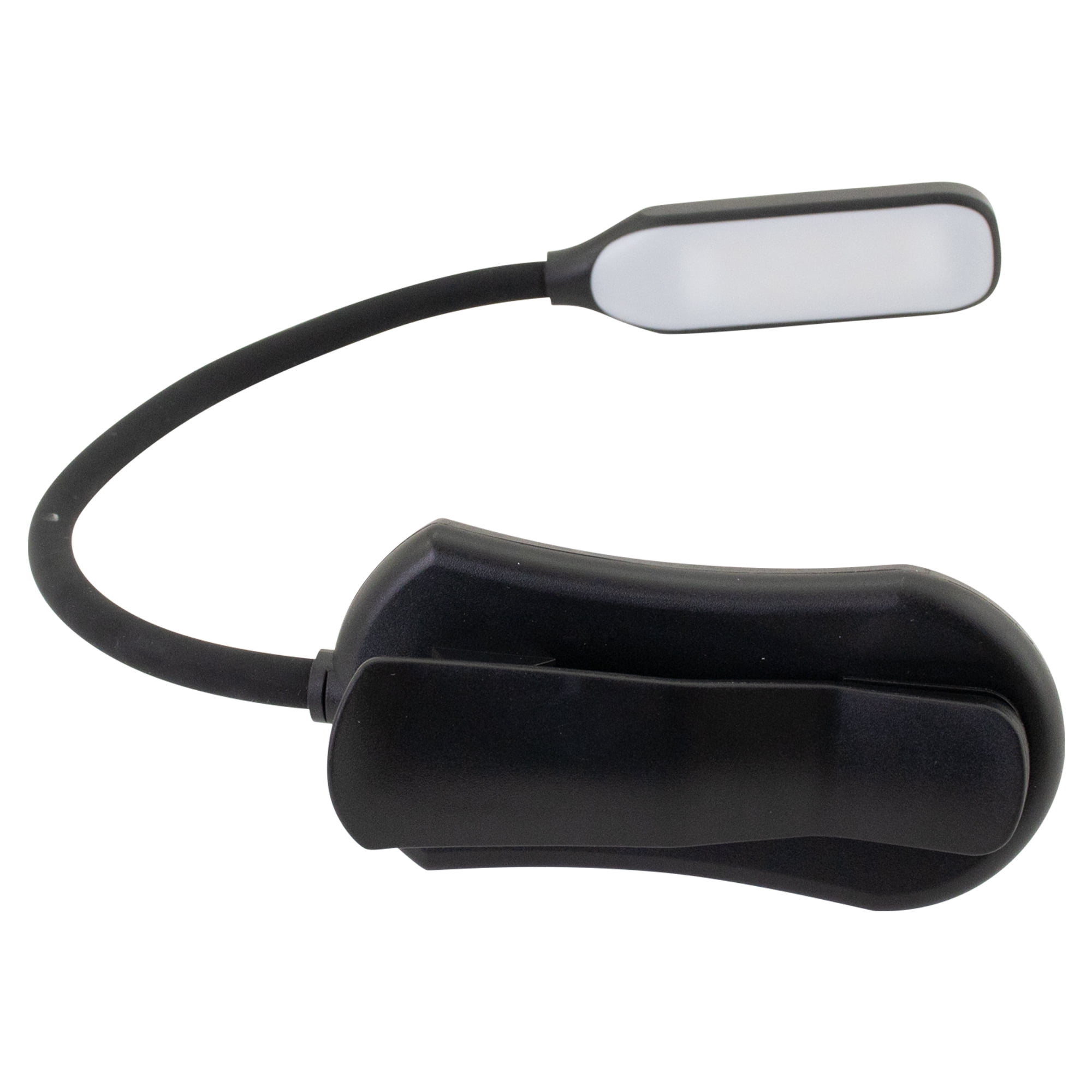 MotoProducts LED Rechargeable Clip On Book Light for Reading in Bed w/3 Reading Light Intensities Long Lasting & Compact Perfect for Readers Kids & Travel