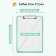 thumbnail image 4 of Plastic Clipboards1/ 2 Pack, A4 Clip Board 8.5x11 for Classroom, with Low Profile Clip, Office & School Supply ﻿, 4 of 7