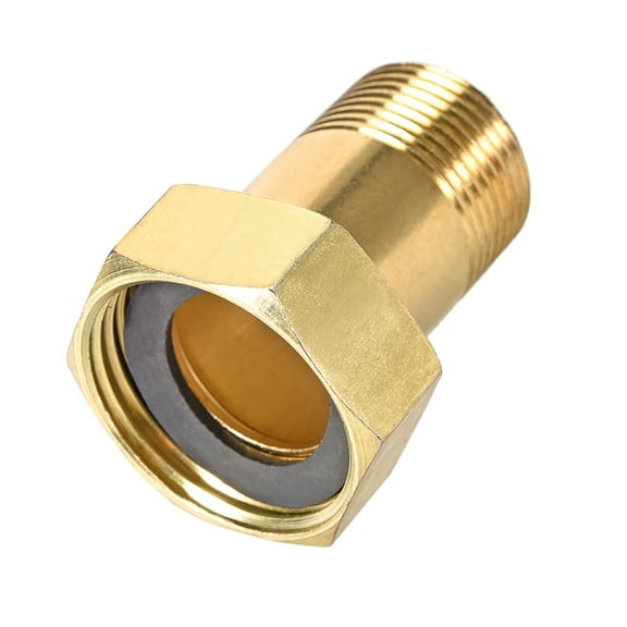 Carbon Steel Pipe Fitting, Hex Nipple, PT3/4 Male x PT1 Female Threaded Connector Water Meter Coupling 52mm Length 2 Pcs