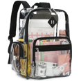 thumbnail image 1 of Mochila Fuyicat Heavy Duty de PVC transparente negro, 1 of 5