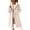 Beige, variant on dazeni Women's Fuzzy Fleece Zip up Jackets Fluzzy Plush Lapel Long Sleeve Cardigan Coat Mid Length Winter Warm Coat Beige Medium