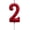 Number 2, variant on Red Birthday Candles 2 Candle 2nd Two Cake Bady Roman Numberal Cool Number Candle No 20 21 22 23 25 24 26 28 27 29