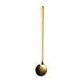 thumbnail image 1 of Cuchara de acero inoxidable Cuchara de café Cuchara de postre con mango largo Cuchara redonda de acero inoxidable, 1 pieza, dorado/plateado, 1 of 8
