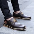 thumbnail image 4 of Zapatos de vestir Oxfords de cuero genuino para hombre, mocasines italianos con cordones, mocasines de marca de lujo, mocasines de talla grande 38-48, 4 of 4