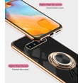 thumbnail image 5 of Compatible with Samsung S10 Plus Case Silicone TPU Shockproof Samsung Galaxy S10 Plus Phone Case Plating Astronaut Cute Pattern TPU Cases with Ring (Black), 5 of 7