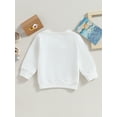 thumbnail image 4 of Bagilaanoe Toddler Baby Girl Boy Casual Sweatshirt Long Sleeve Solid Color Pullover 6M 12M 18M 24M 3T Kids Fall Loose Tee Tops, 4 of 8