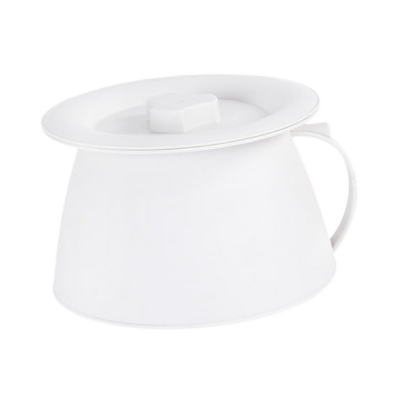 TOOYFUL Household Spittoon Bedpan Comfortable Handle Portable Toilet Potty Urinal Pot Multipurpose for Bedroom Indoor Men Woman Adults B