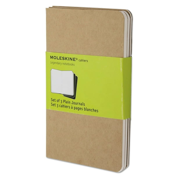 Moleskine Cahier Journal, Unruled, Kraft Brown Cover, 5.5 x 3.5, 64