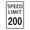 Speed Limit 200- 2Pack, variant on Speed Limit 10 Mph Sign, Speed Limit Signs Novelty Slow Down Sign Warning Traffic Road Street Sign 8X12 Inches