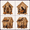 Halloween Wooden4_A6, variant on Halloween Wooden House 3D Rhinestone Diamond Art DIY Kit, Multi‑Style Collectible Mini Haunted House for Creating Halloween Mini Village