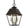 thumbnail image 4 of 27217-07 Livex Lighting Wentworth - 2 Light Medium Outdoor Pendant In Classic Style-15 Inches Tall and 9 Inches Wide-Bronze/Antique Brass Finish, 4 of 11