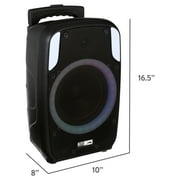 Altec Lansing SoundRover 50 Wireless Party Speaker, 50W, LED Party Lighting, Black, IMT8000M-BLK