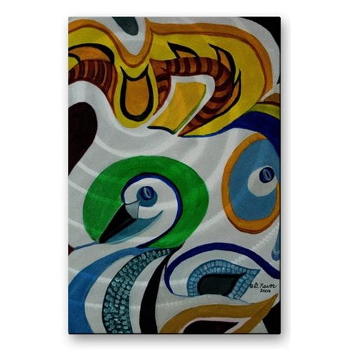 All My Walls 'The Lion and the Swan' by Darlene Navor Graphic Art Plaque