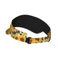 thumbnail image 2 of Daiia Romantic Elegant Sunflower Pattern Sport Sun Visor Hats Visor Cap Adjustable Empty Top Baseball Cap Cotton Ball Caps for Women and Men, 2 of 7