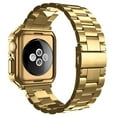 thumbnail image 2 of Stainless Steel Strap Band With Case For Apple Watch Series 7 6 5 4 3 2 1 SE, 2 of 8