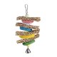 thumbnail image 1 of Towel Gourd Handmade Chewing Pecking Toys With Bell for Parrots Birds Have Fun, 1 of 4