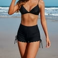thumbnail image 6 of Attraco Women Swim Shorts High Waisted Swimsuit Shorts Swim Bottom Board Shorts, 6 of 8