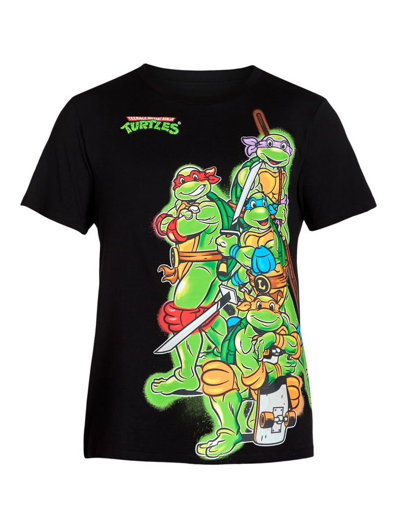 Maglietta TMNT Tartarughe Ninja Per Uomo – Ninja Power – Taglie Forti 3XL 4XL 5XL