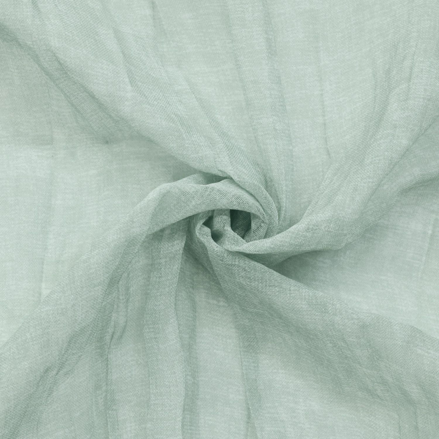 Loft Living Peoria Transparent Double Tetiere panneau de rideau 52 x 63 in Pale Thyme