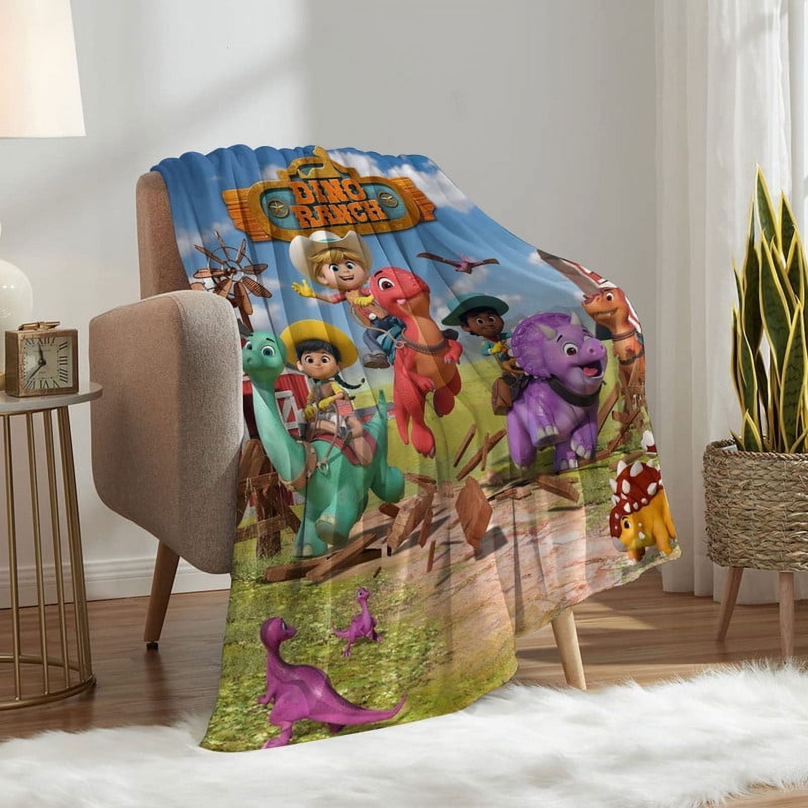 dino ranch Throw Blanket Gifts for Fans Lover Girls Boys Women Present Hoodie Him Bed 30"x40"
